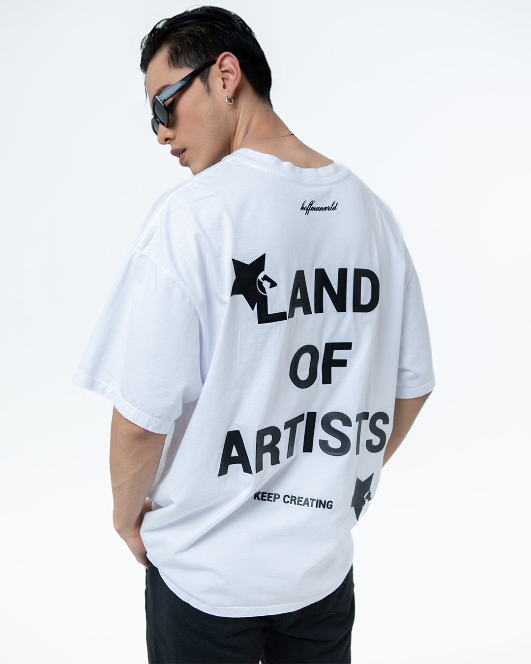 Camiseta Blanca Stars - Land Of Artists