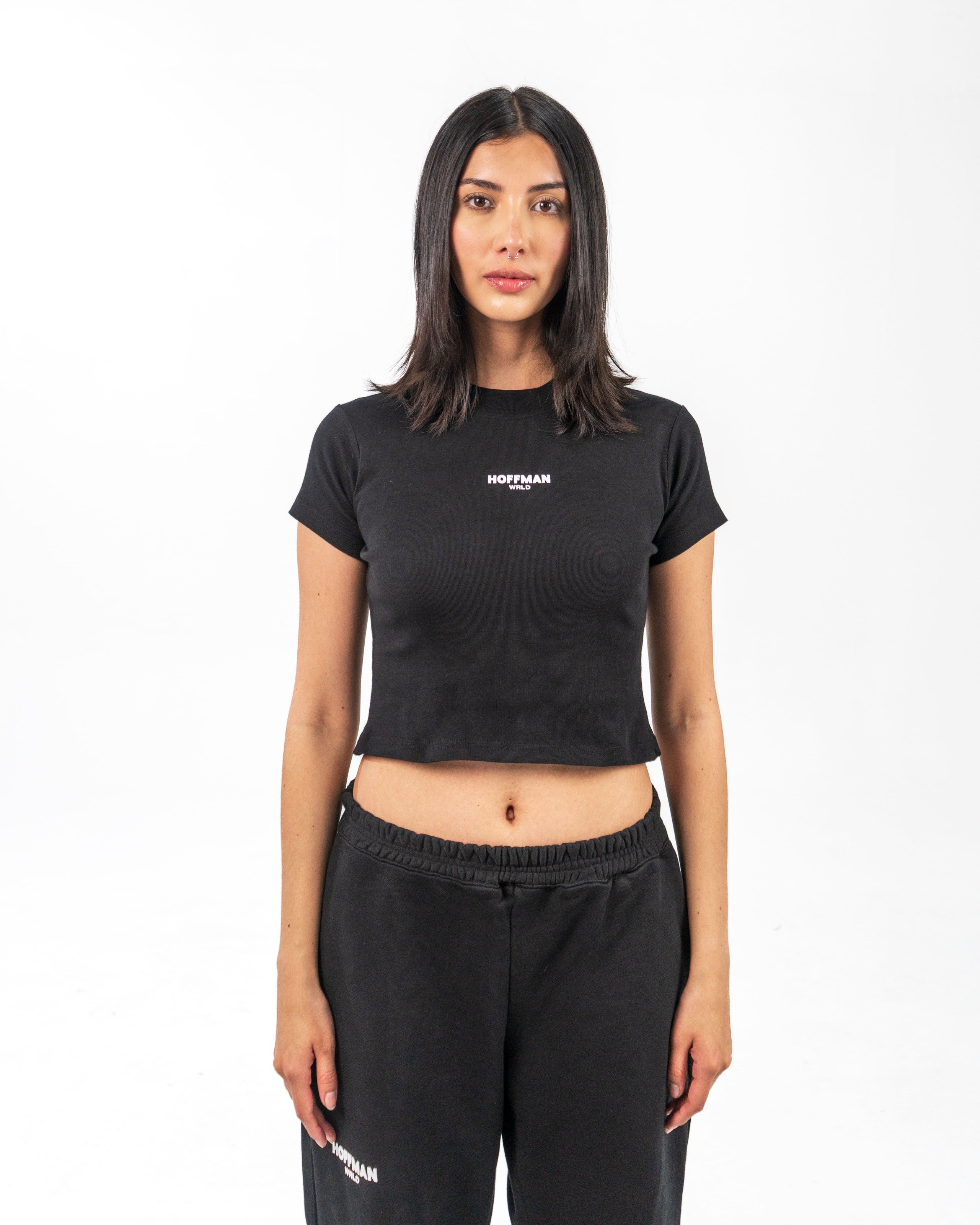W Endless Garments - Baby tee Black
