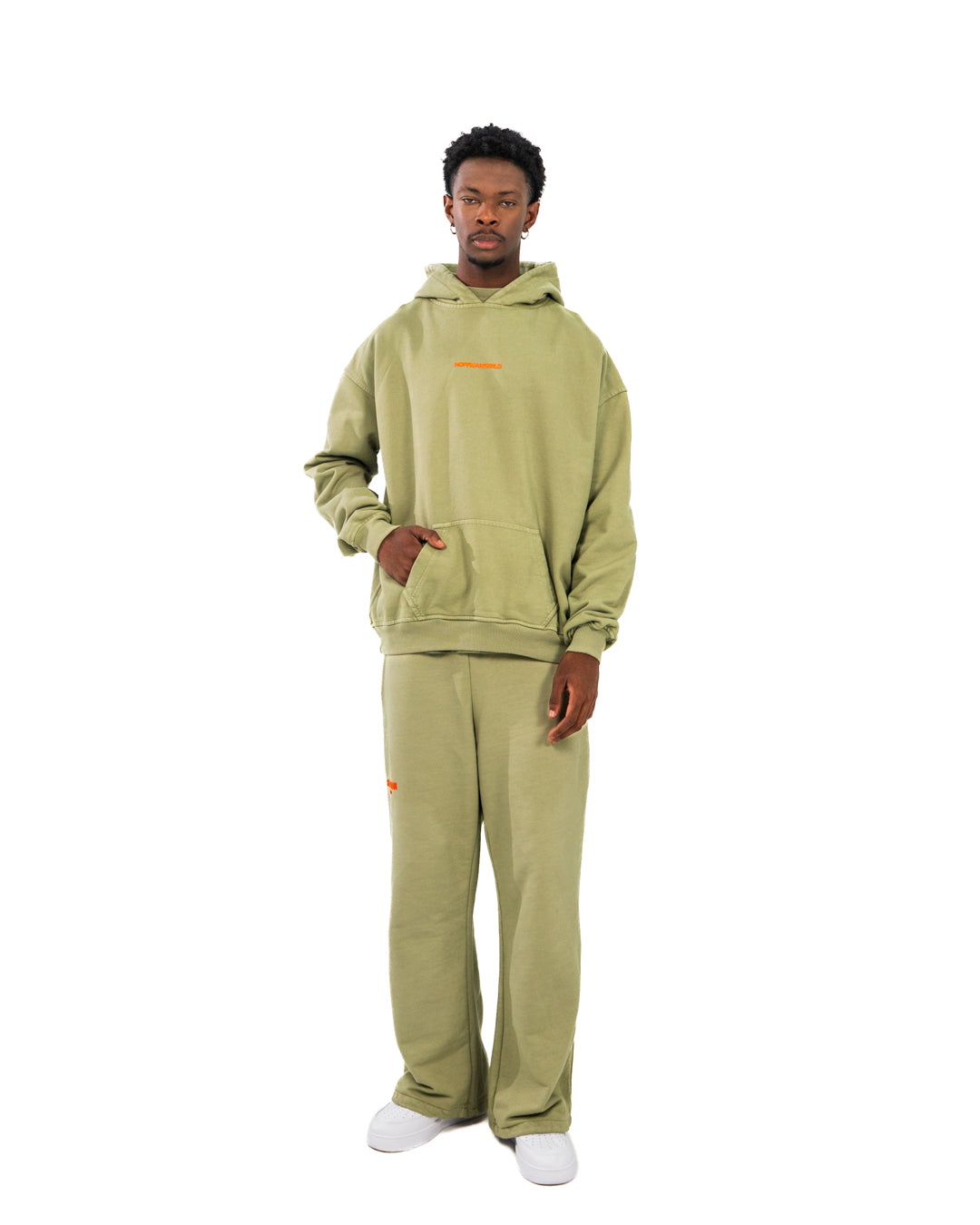 Beyond Boundaries - Olive Hoodie