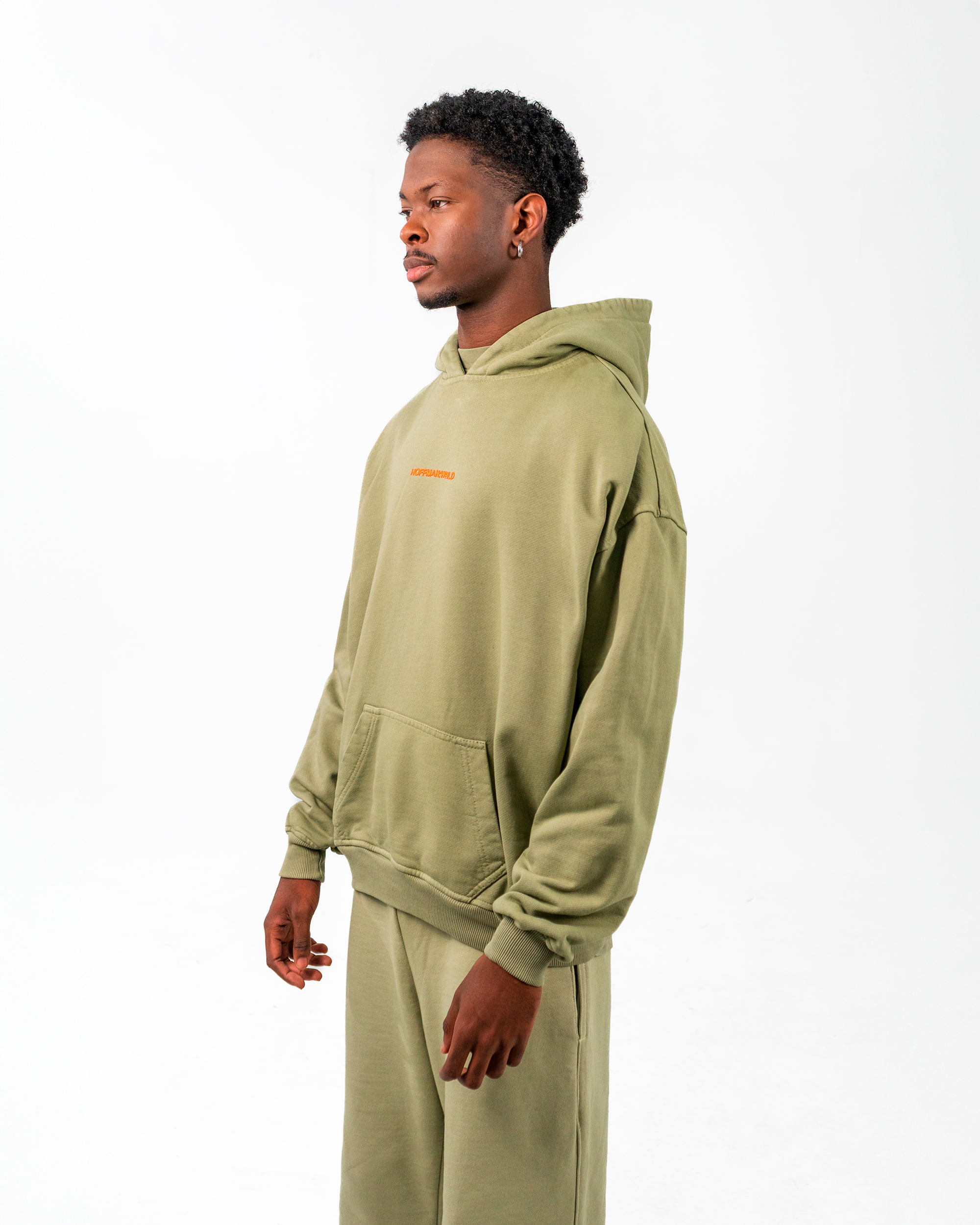 Beyond Boundaries - Olive Hoodie