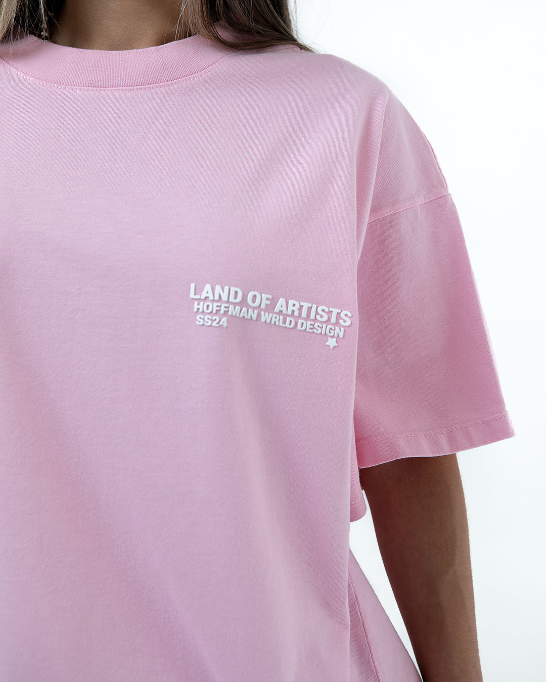 W Camiseta Rosa Signature - Land Of Artists