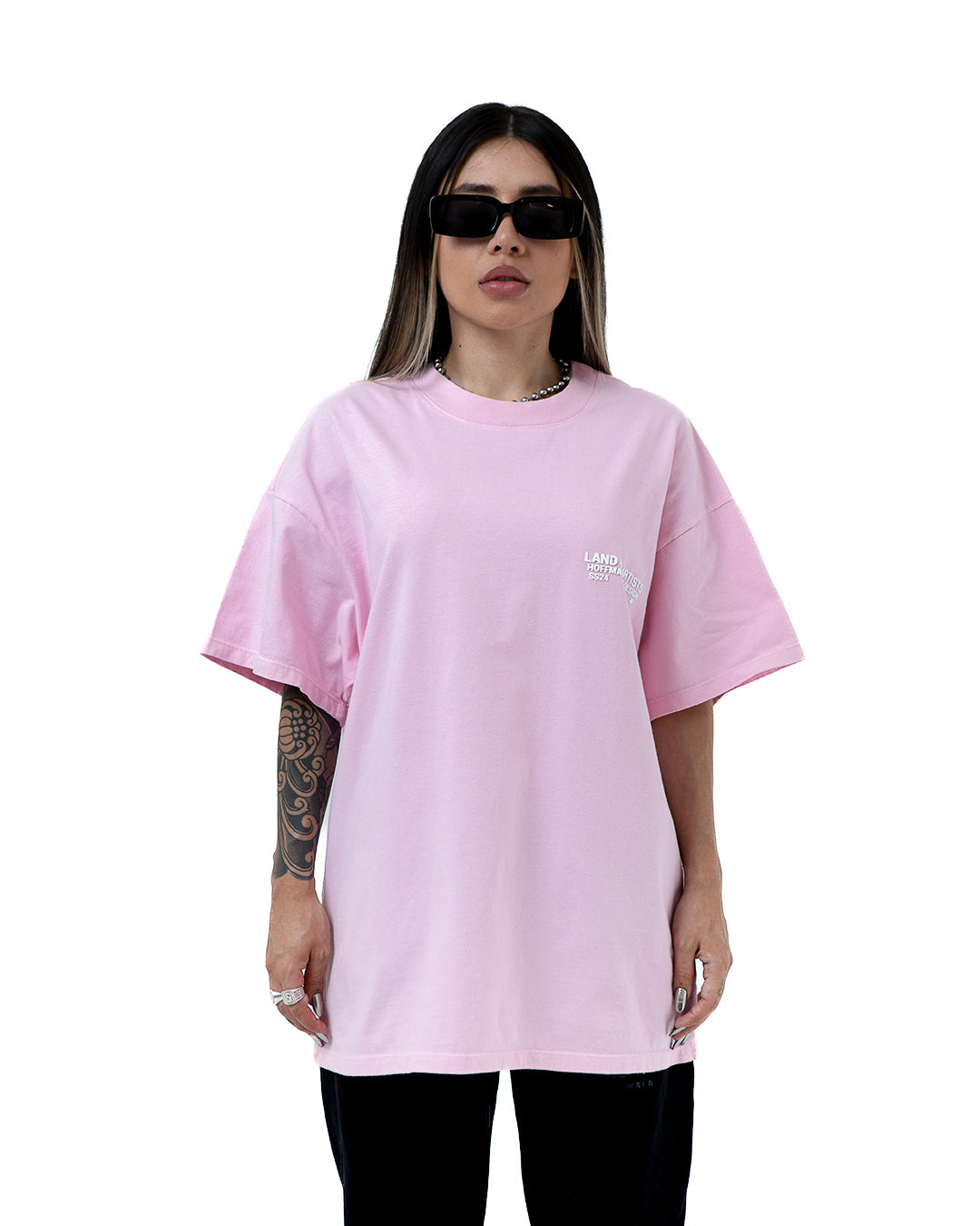 W Camiseta Rosa Signature - Land Of Artists