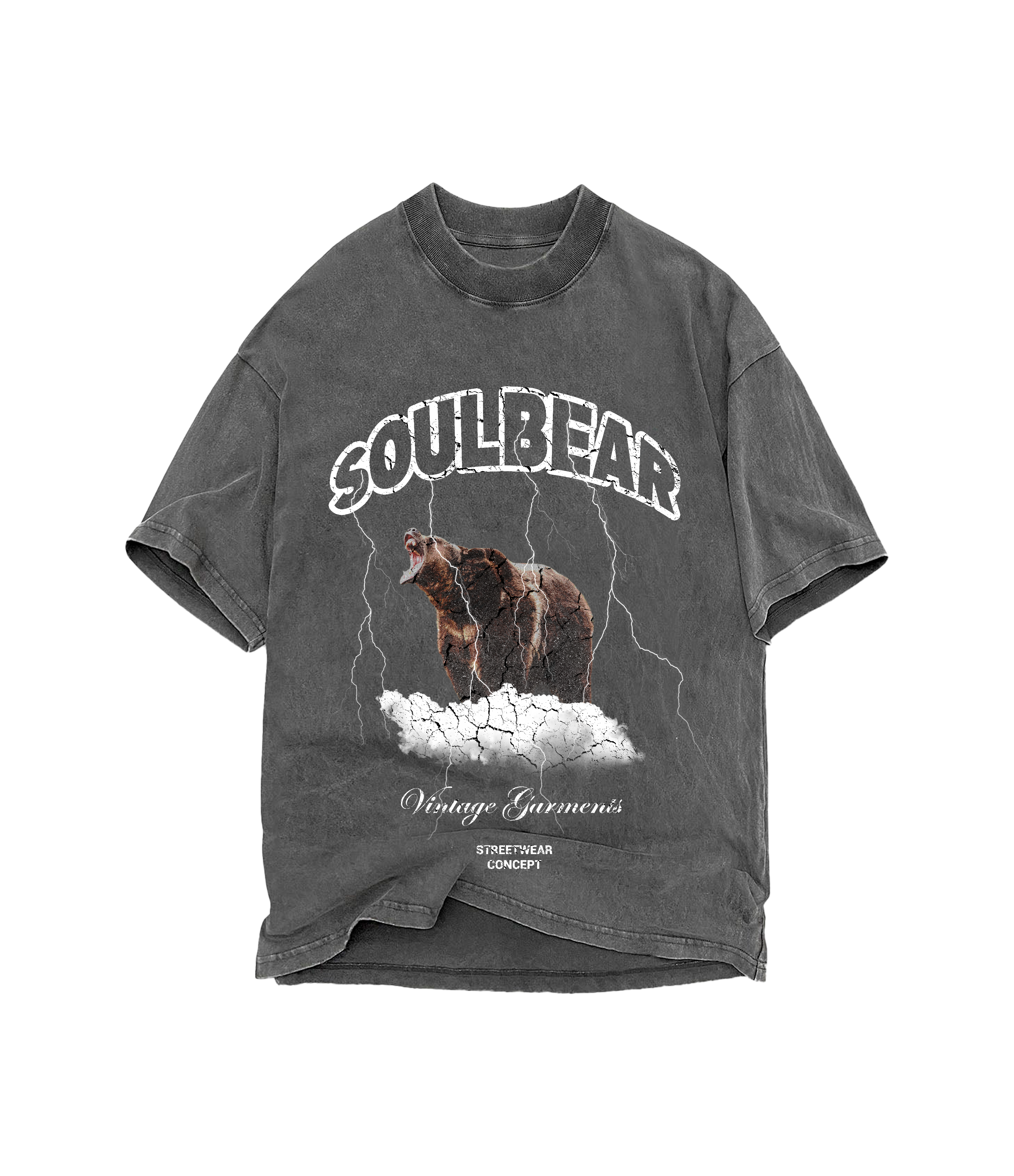 Soulbear Grey Wash - T-shirt Jungle Wrld